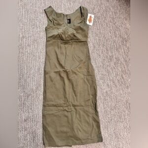 Steady Olive wiggle Dress